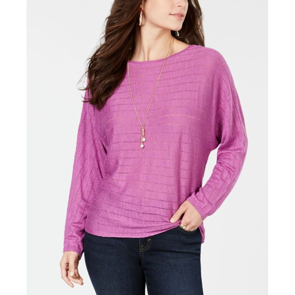 Style & Co Boat Neck Dolman Sleeve Sweater